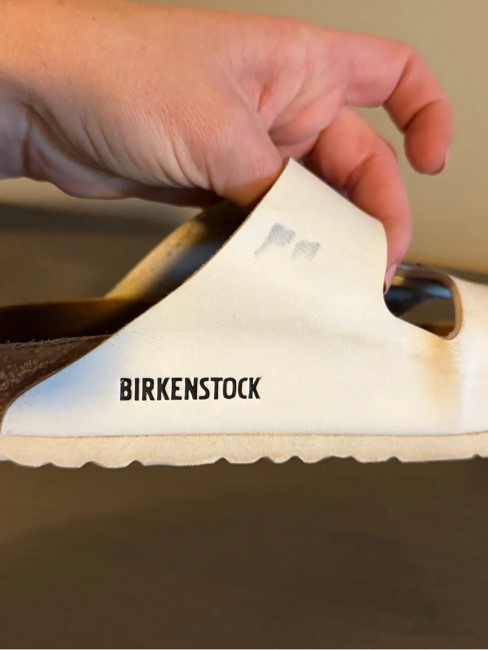 Birkenstock Arizona White Two-Buckle Sandals - Picture 10 of 12